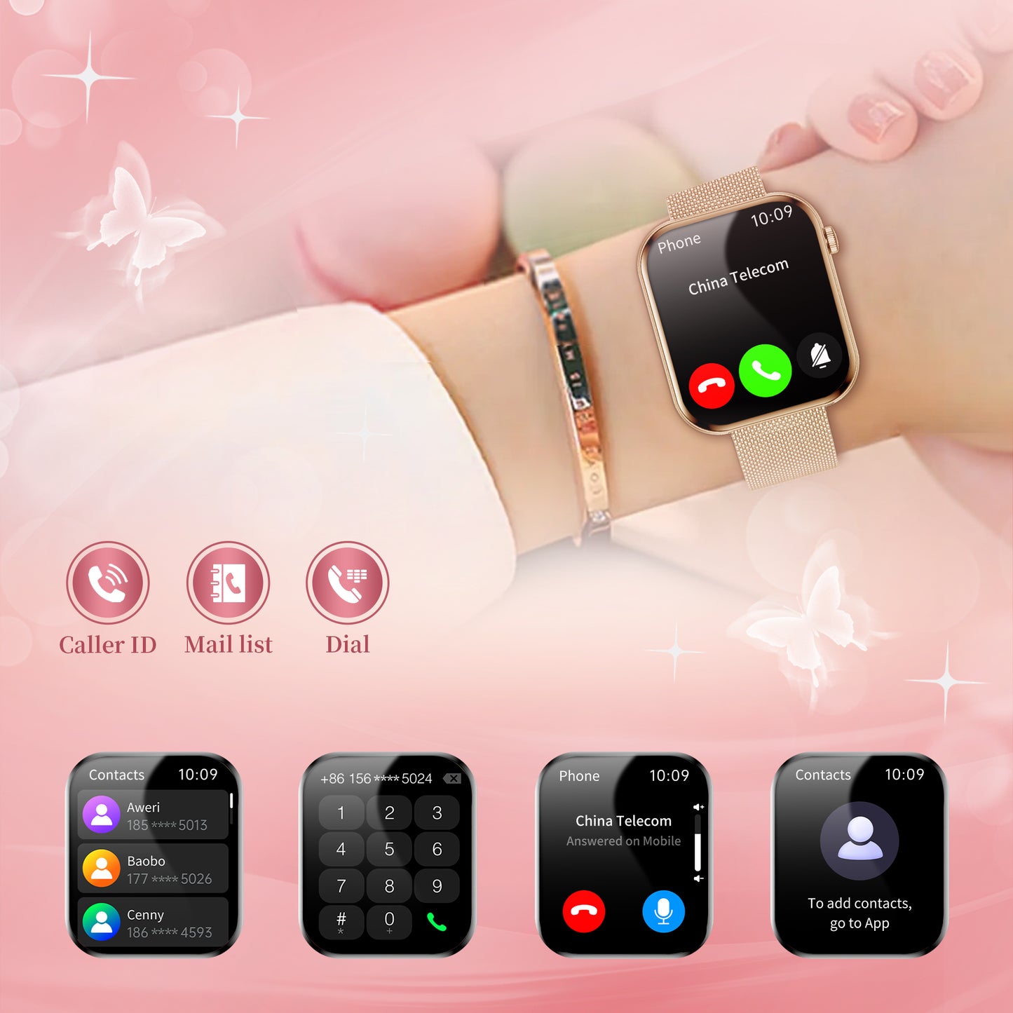 7.3mm Ultra-Thin Smartwatch - 1.75'' AMOLED Screen, 3D UI Interaction, HD Bluetooth Calling, Slim Design for Men & Women