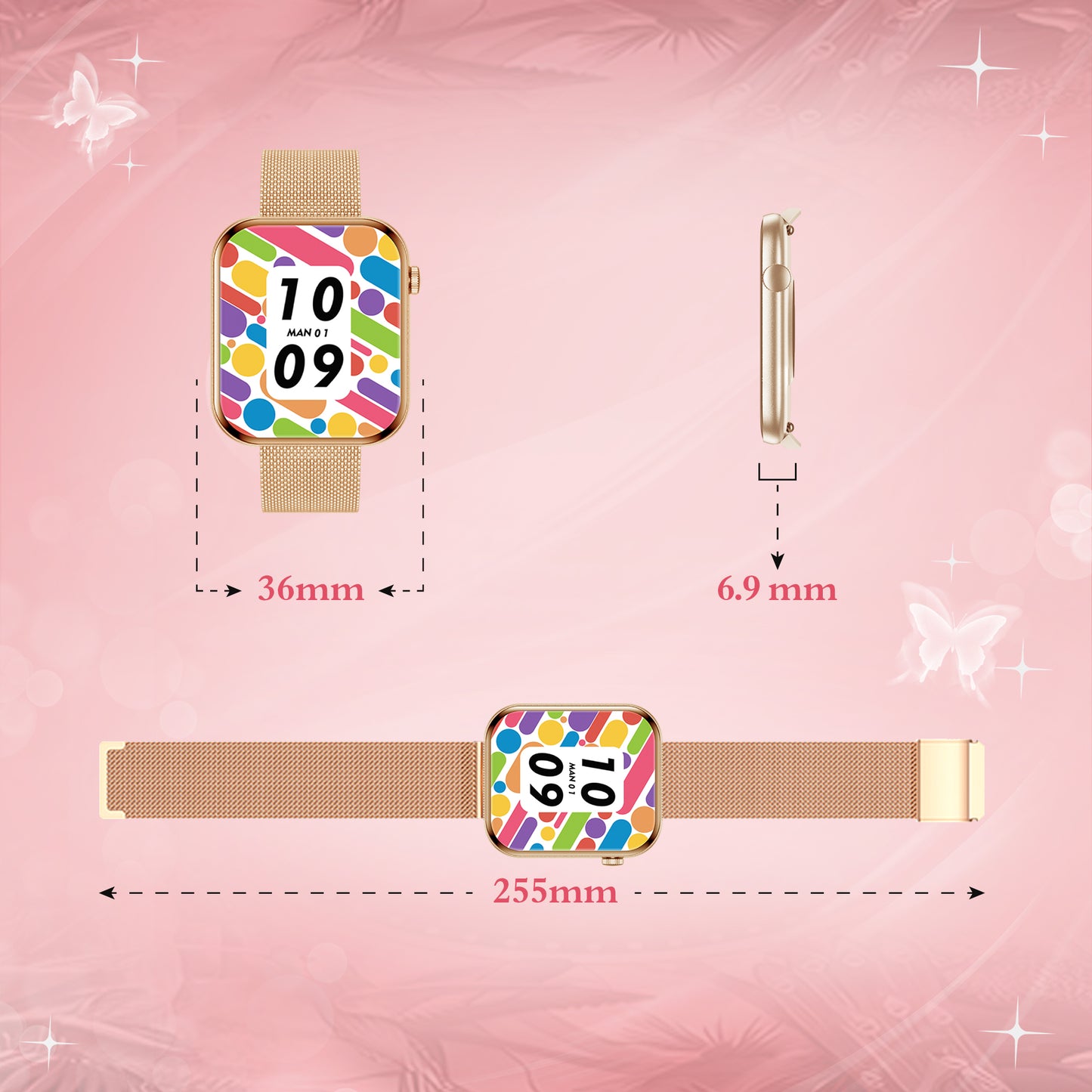 7.3mm Ultra-Thin Smartwatch - 1.75'' AMOLED Screen, 3D UI Interaction, HD Bluetooth Calling, Slim Design for Men & Women